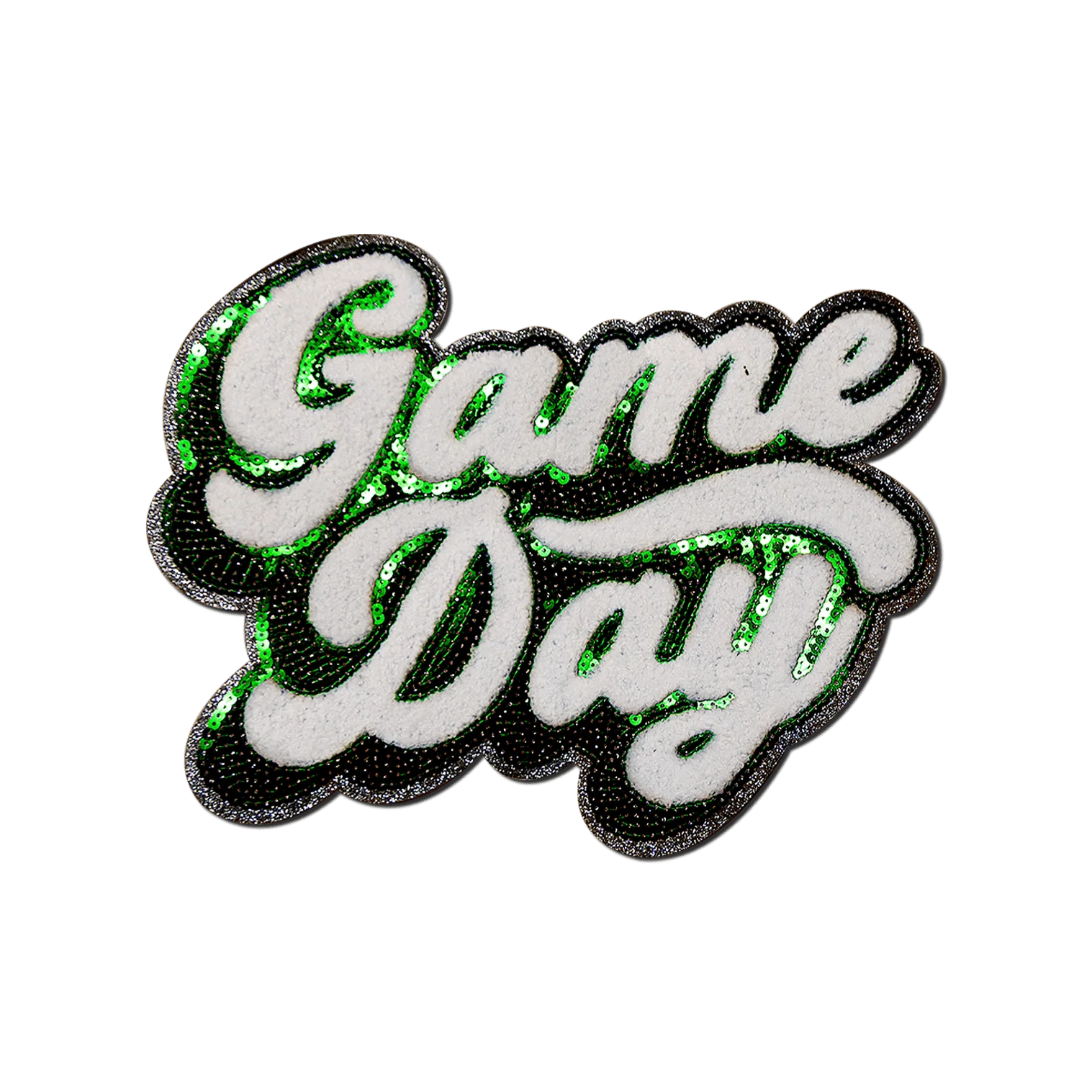Green "Game Day" Chenille Patch