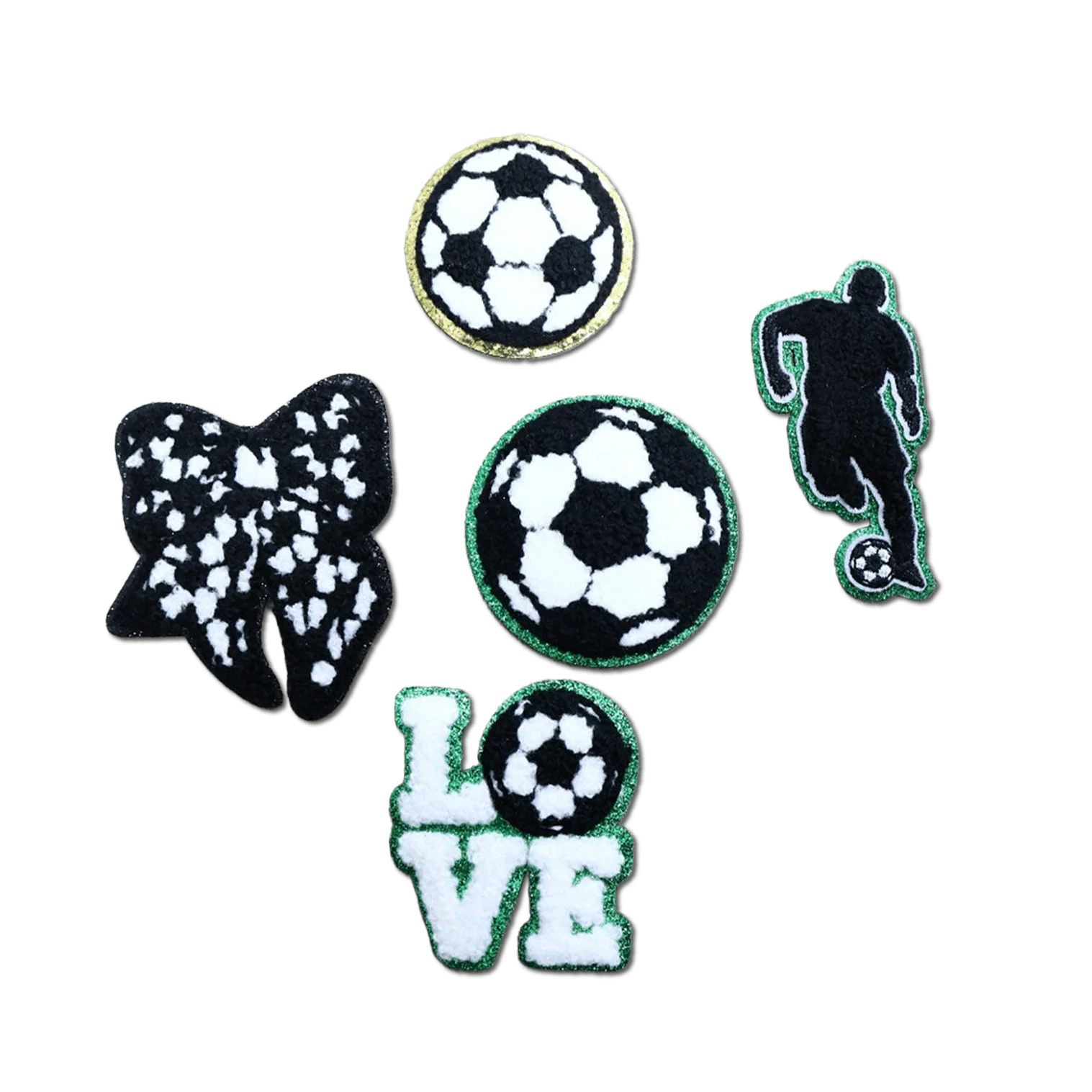 Hat Patches: Soccer (set of 5)